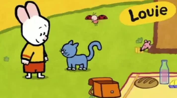 法国启蒙动画《路易小兔子》（Louie）（共4季）：英语学习课程，简笔画教学+趣味互动