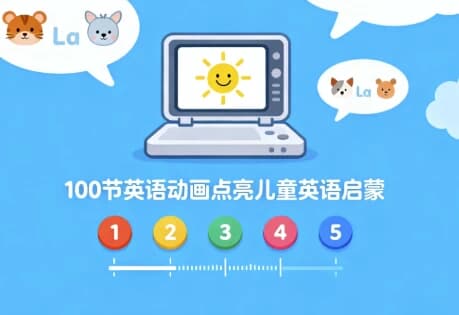 100节英语动画，点亮儿童英语启蒙[3.3G]